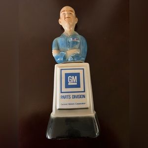Vintage Mr. Goodwrench GM Parts Division Jim Beam Bourbon Whiskey Bottle 1978